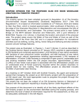Scoping opinion for proposed Glen Dye Moor woodland